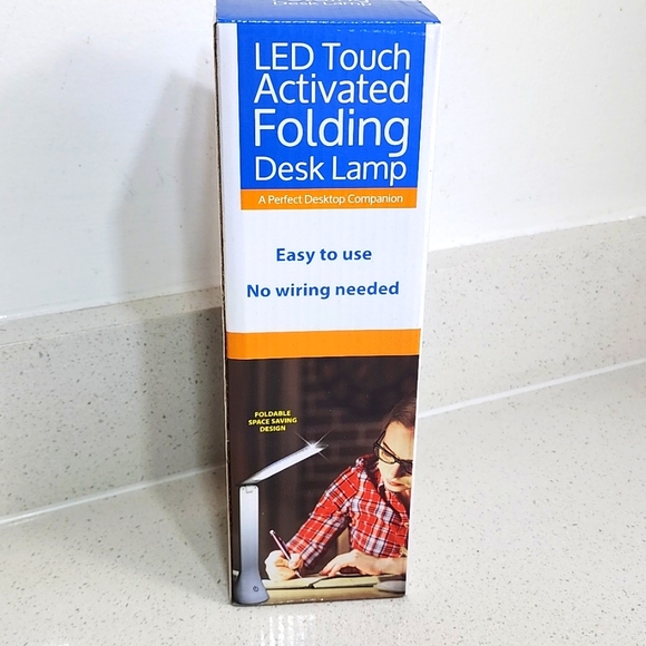 LED desk lamp, touch 3 dimming modes battery operated New in box - Picture 4 of 6